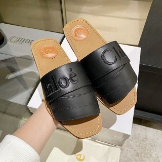 Competitive? Chloe Woody Flat Mule Sandals Replica chh50566