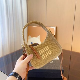 Tax included* Miu Miu fake crochet hobo bag myy83348
