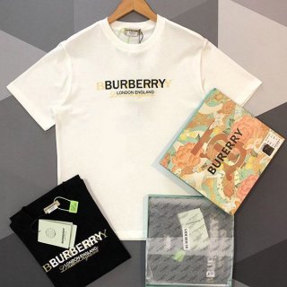 New design Burberry logo printed T-shirt replica Bat86268