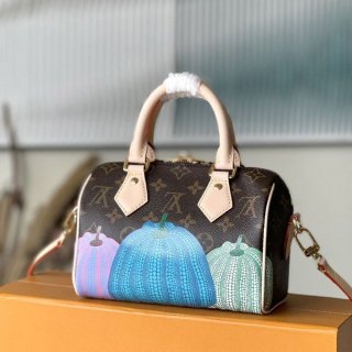 Louis Vuitton x Yayoi Kusama Pumpkin Speedy 20 Shoulder Bag Replica M46469