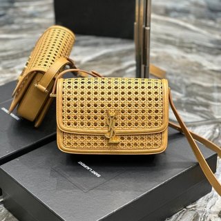 ★Japan!! Popular! Saint Laurent Solferino Box Replica Wicker Shoulder Bag Saf14859