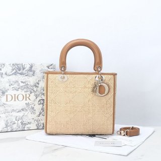 Hard to get!! 2023SS latest work? Lady Dior fake Cannage raffia basket bag deo30386