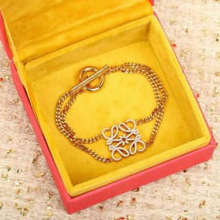 Loewe Pave Anagram Bracelet Replica Lor43804
