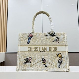 Dior Large Embroidered Tote Bag Replica Book Tote deu27040