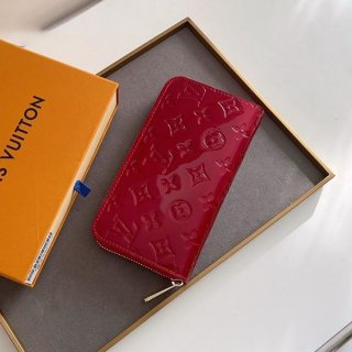 Louis Vuitton Zippy Wallet Red Long Wallet Replica vus92162