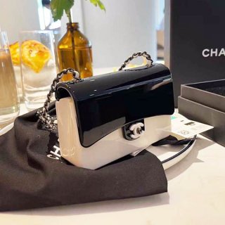 Chanel Icon Replica Shoulder Bag Evening Presiki Bicolor CC AS2513
