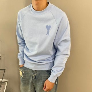 ★Japan!! Popular! Ami Paris fake blue trainer sweatshirt logo amr28854