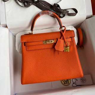 Hermes Kelly replica 25cm inlay touch gold hardware erf79083