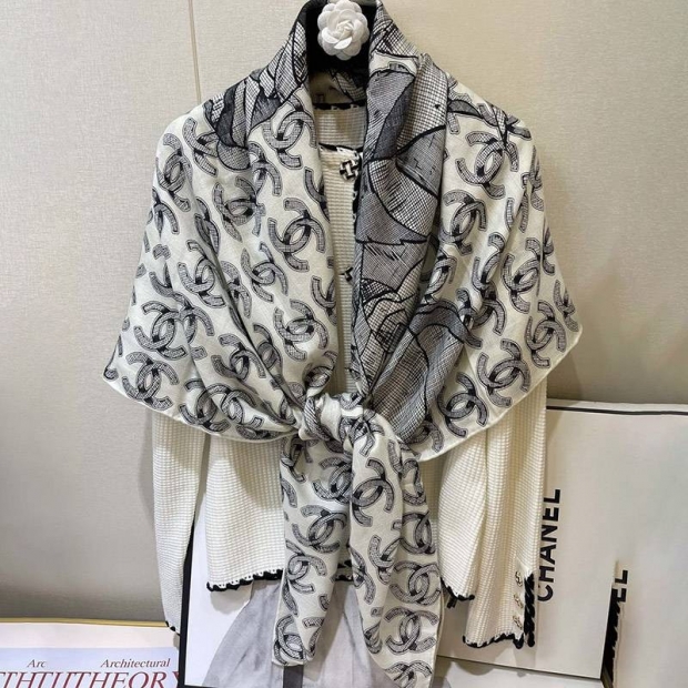 Cute Chanel cashmere/silk scarf replica/stole shi62740