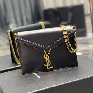 Audrey Ayaka's favorite ★ Saint Laurent Cassandra fake chain wallet black Saj65852