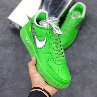 Off-White x Nike Air Force 1 Replica Low Brooklyn Light Green Spark DX1419-300