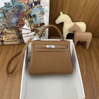 Extremely eye-catching! Hermes Kelly 25 replica with silver hardware erm56046