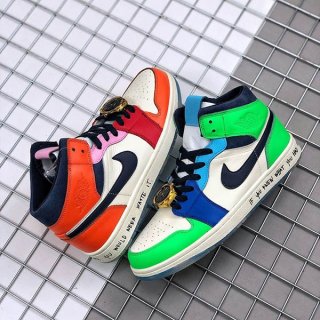 Very popular! Melody Ehsani x Nike Replica Women's Air Jordan 1 Fearless Ones Collection White/Black CQ7629-100