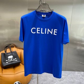 Super Hot Topic! Celine T-shirt Replica Unisex Loose Logo Print Cez98110