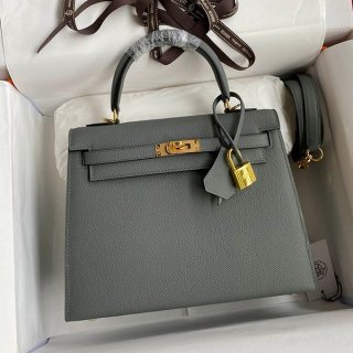 Hermes Kelly replica 25cm outer stitching Epson gold hardware erl69837