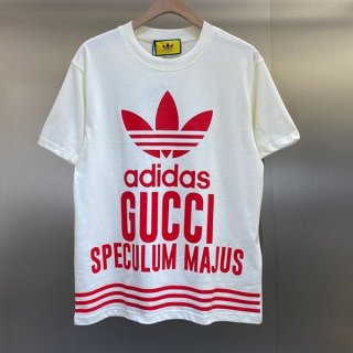 Rare Adidas Gucci Replica Cotton Jersey T-Shirt Short Sleeve guq00952