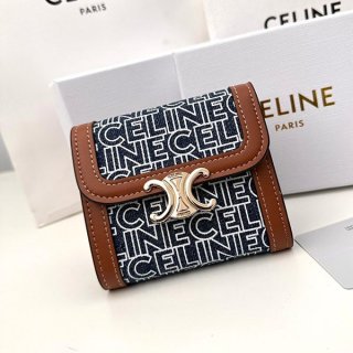 Extremely rare! Celine Triomphe small wallet replica 10D782EUJ07AT