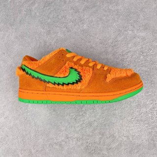 Grateful Dead x Nike Replica SB Dunk Low Orange Bear Bright Ceramic/Green Spark CJ5378-800