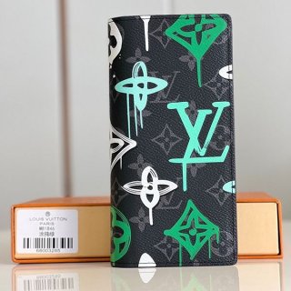 Eye-catching color Louis Vuitton Portefeuille Brazza NM long wallet copy M81846