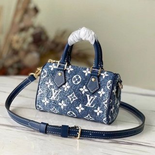 Super Hot Topic! Louis Vuitton Nano Speedy Denim Replica vuf40137