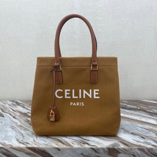 ☆Super popular☆ Celine handbag copy horizontal cabas canvas bag 192162BNZ