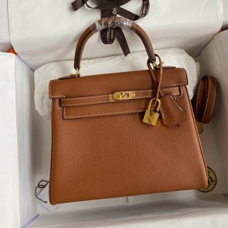 Hermes Kelly Replica 25cm Inner Stitching Touch Gold Hardware erl68257
