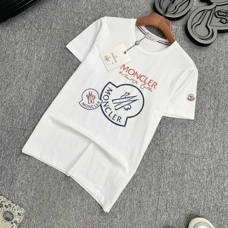 Very popular! Moncler cotton jersey crew neck logo T-shirt fake mof25797
