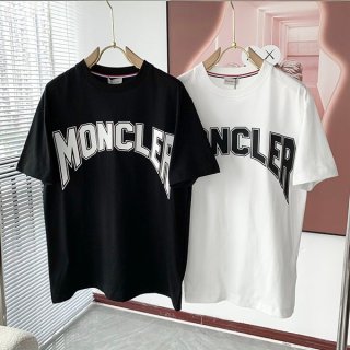 Very popular! Moncler logo short sleeve T-shirt replica in 2 colors moa24075