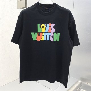 ★Popular in Japan! Louis Vuitton NBA front and back letter print T-shirt fake vuf01348