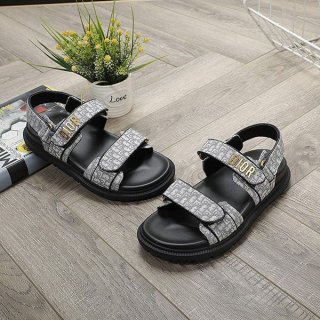 21-22AW Dior Sandals Calf Replica Leather Sole Logo dew85046