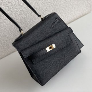 Luxury brand Hermes Kelly 20 Outer stitching Black Epson Replica erz38164