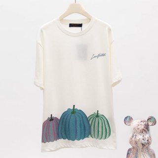The latest and fashionable collaboration: Louis Vuitton and Yayoi Kusama T-shirt parody 1AB74Y