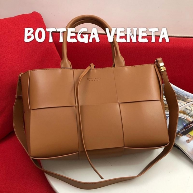 Rare Bottega Veneta Zaarco Replica Tote Amber BOV70035
