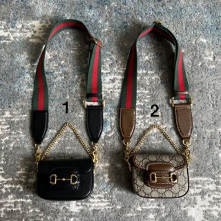 Sure to sell out: Gucci Horsebit 1955 replica strap wallet in two colors 699760HUHHG8565