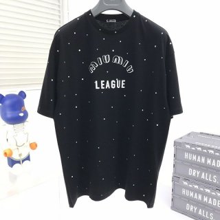 Classic Miu Miu replica iconic T-shirt with League logo myl95744
