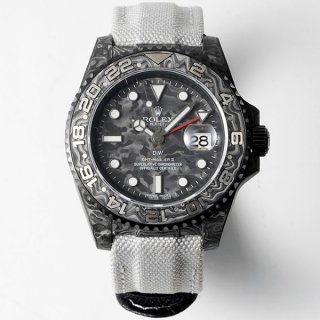 Rolex DiW Replica Carbon GMT Master II "ALL CARBON BLACK" ros98266