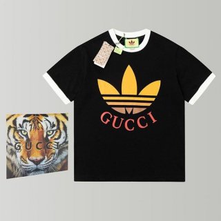 Cute Gucci x adidas oversized cotton T-shirt copy gut20579