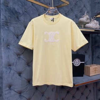 Extremely rare! Celine cotton jersey Triomphe replica T-shirt Cez41442