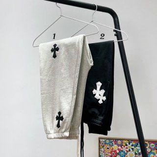 Popular all over the world? Chrome Hearts replica DHL CH Cemetery Cross Sweatpants Kug66398