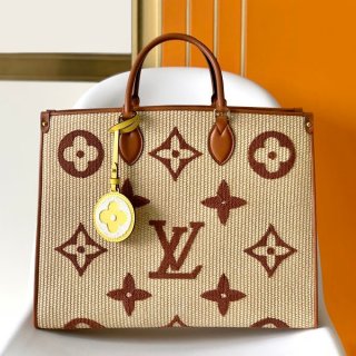 Eye-catching color? Louis Vuitton On the Go MM Fake Basket Bag Monogram M57644