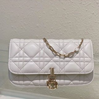 Boutique Dior Phone Pouch Replica LADY Dior Lambskin dem61299