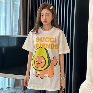 ☆Super popular☆Gucci x Kawaii copy cat print T-shirt gum95166
