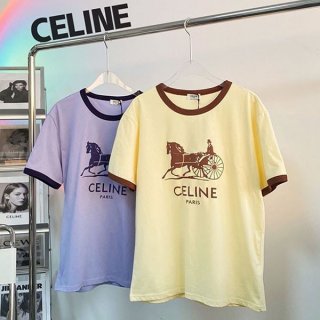 No customs duties Celine Sulky T-shirt replica / cotton 2X575485F