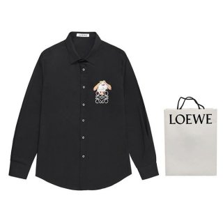 ★Safe shipping with tracking Loewe Replica Asymmetrical Shirt Cotton loj95928