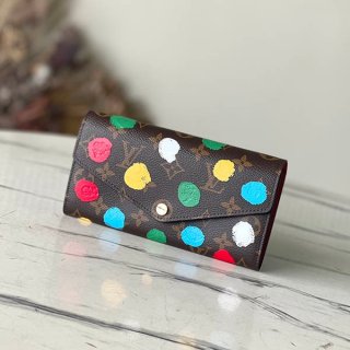 The hot topic! Louis Vuitton LV X YK Portefeuille Sarah Replica NM Long Wallet M81980