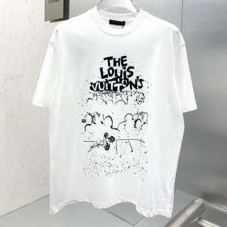 Hard to find Louis Vuitton LV concert print T-shirt replica vum73328