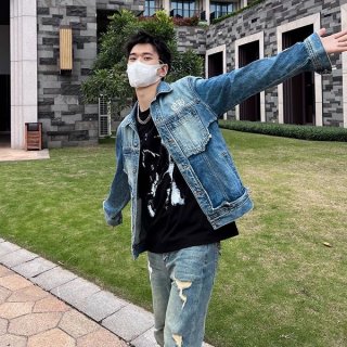 New limited edition Chrome Hearts Cross fake denim jacket Kum37600
