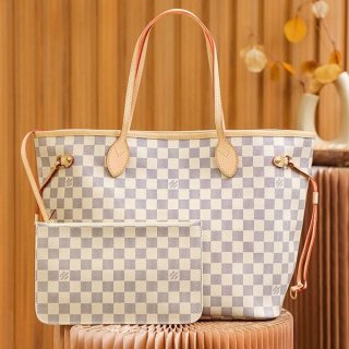 Quick delivery Louis Vuitton Damier Azur Replica Neverfull MM N41605