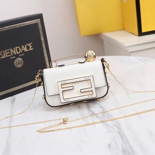 Fendi Baguette Small Fendace Leather Bag Replica fez28568