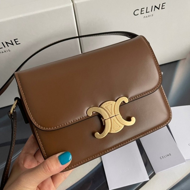 Domestic shipping★Celine shoulder bag copy Teen Triomphe bag Cez43878